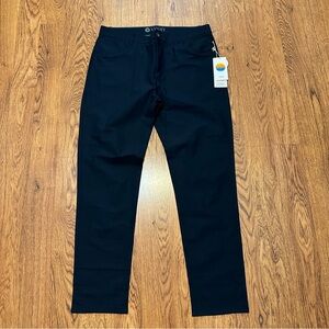 Vuori Blur Meta Pants Size 36 flat front casual ink color tapered quick drying